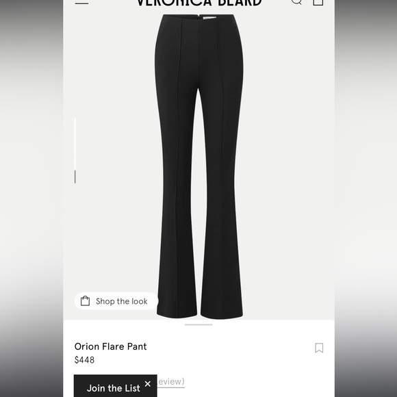 New with Tags Black Veronica Beard Orion trousers - Picture 10 of 10